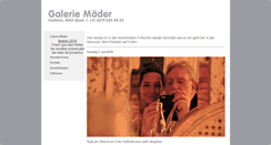 Desktop Screenshot of galeriemaeder.myvserver.net